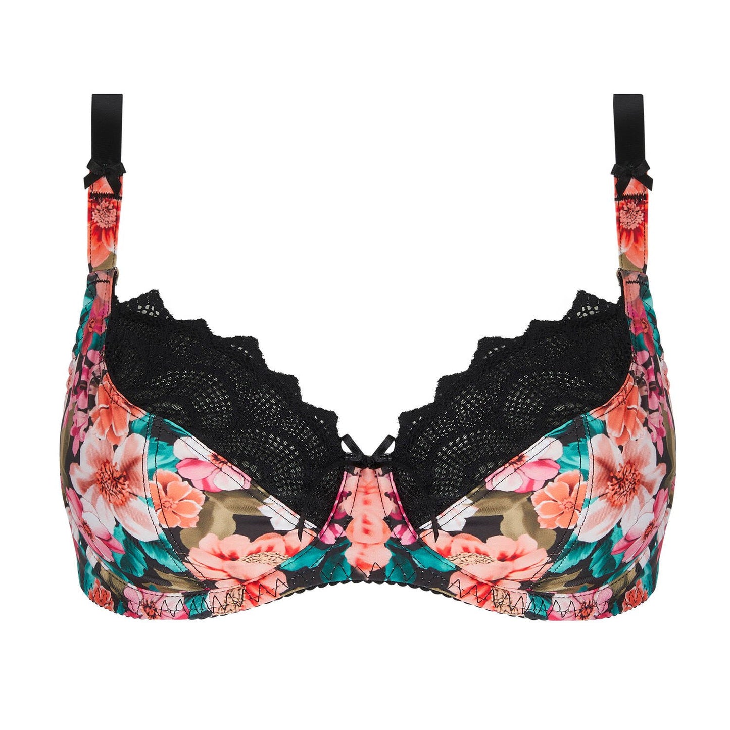 Parfum De Kerala (Bain De Fleurs) 3/4 Cup Demi Bra By Antigel - 32-36 F & G (EURO)