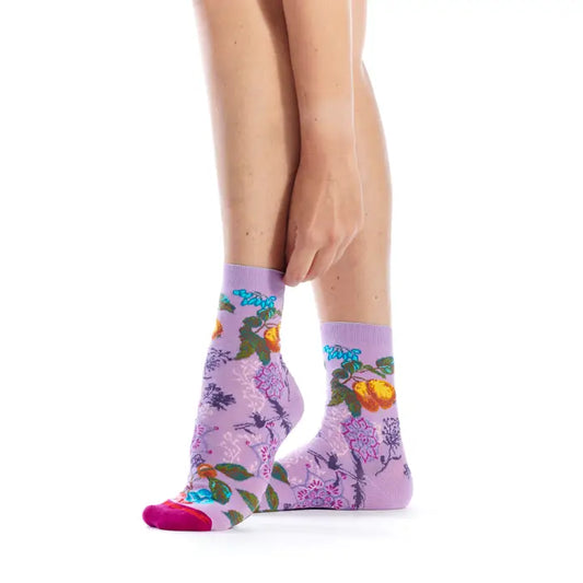 Eden Cotton Crew Socks By Fil De Jour