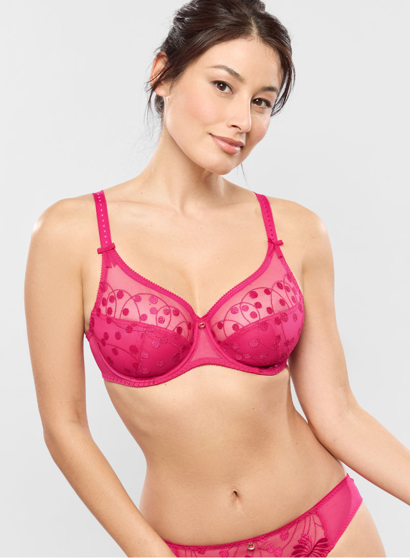 Tess Full Cup Bra in Rose Samba By Empreinte - 44-46 C-G (EURO)