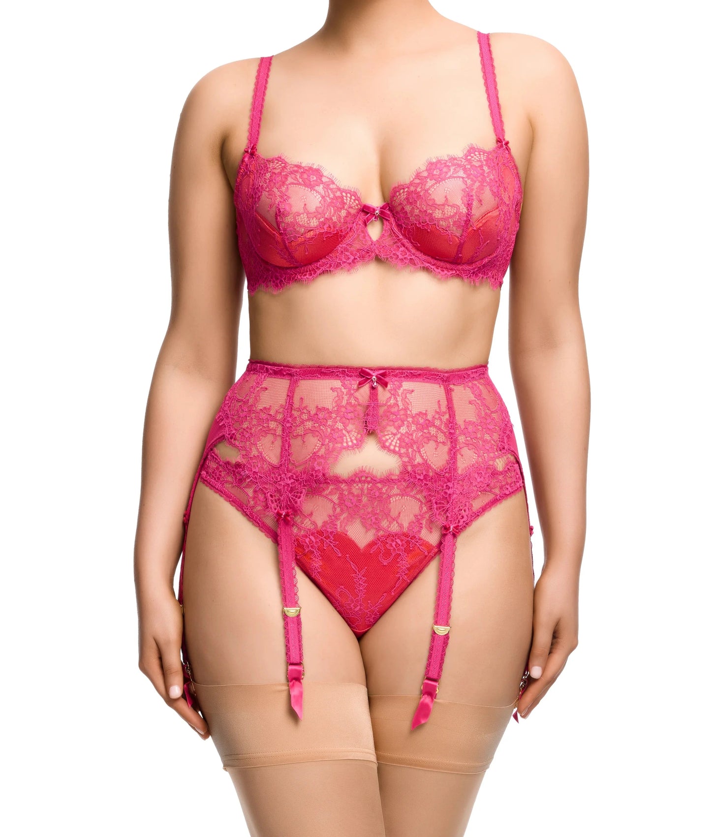 Zsa Zsa Magenta Thong By Dita Von Teese Lingerie - XS-XL