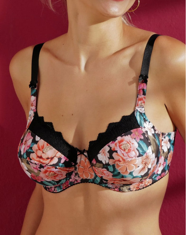 Parfum De Kerala (Bain De Fleurs) 3 Parts Full Cup Bra By Antigel - 38-42 C-G (EURO)