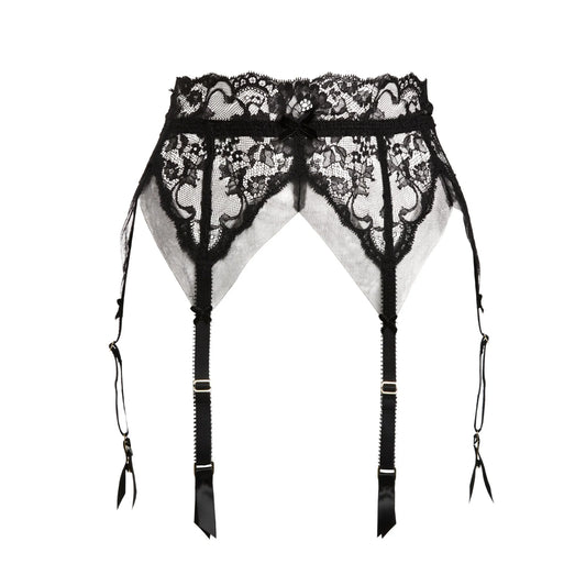 Silver Grey Suspender Belt for Stockings - What Katie Did