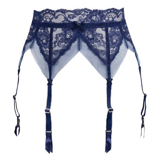 Yva Six Strap Suspender Belt in After Dark By Dita Von Teese Lingerie - XS - 4X