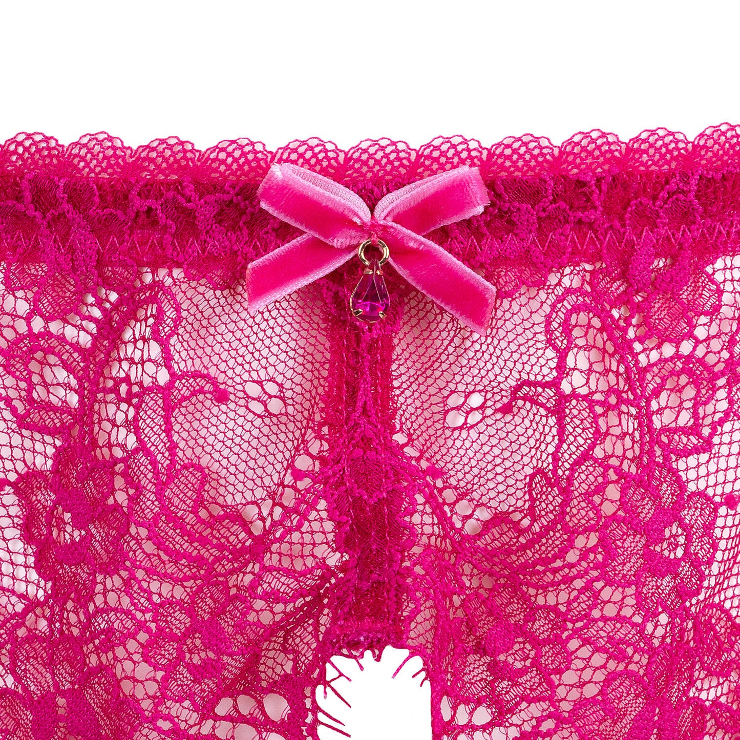 Zsa Zsa Six Strap Suspender in Magenta By Dita Von Teese Lingerie - XS-4X
