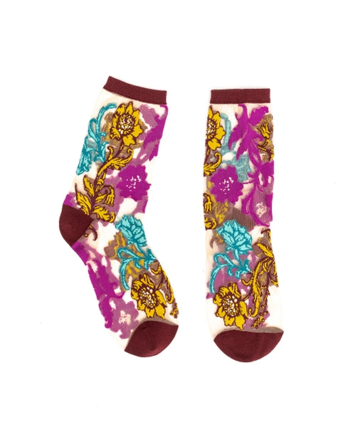 Gem Garden Sheer Sock By Sock Candy