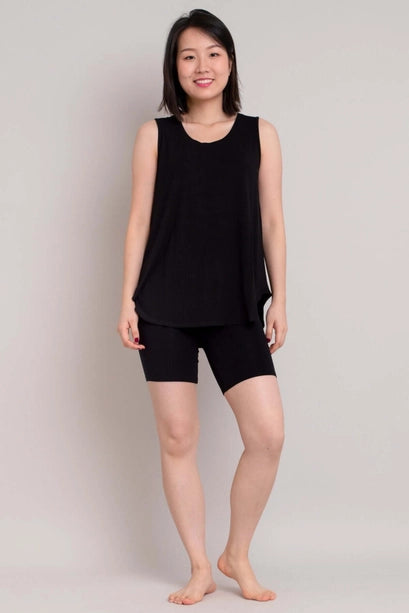 Hallie Comfort-short in Black - XXS-4XL(++)