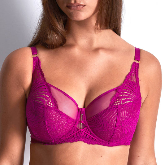 Rythym Of Desire in Radiant Pink Full Cup Bra By Aubade - 30H, 34H + 36H