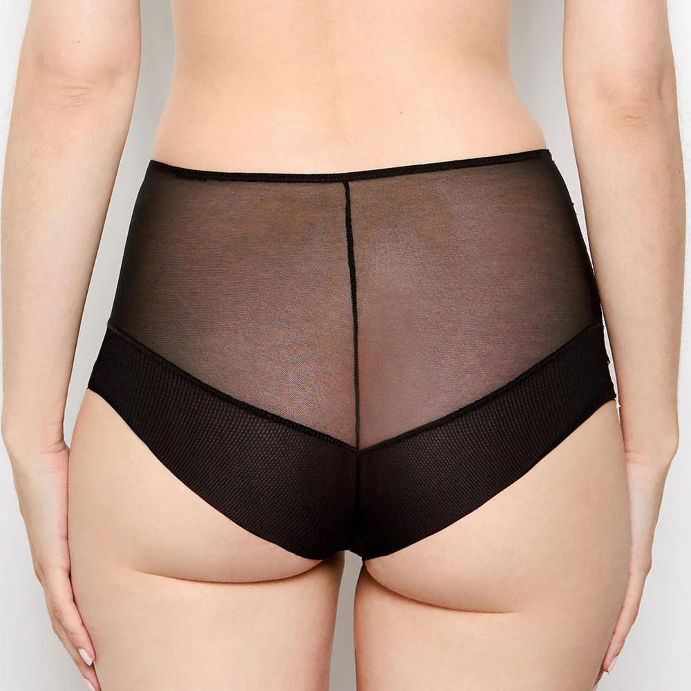 Sophia Silk High Waist Knickers in Apricot By Katherine Hamilton