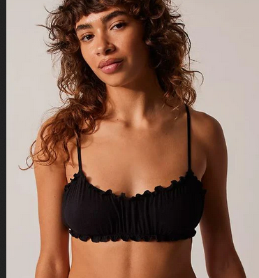 Organic Cotton Joey Bralette BY Only Hearts in Black - S-L