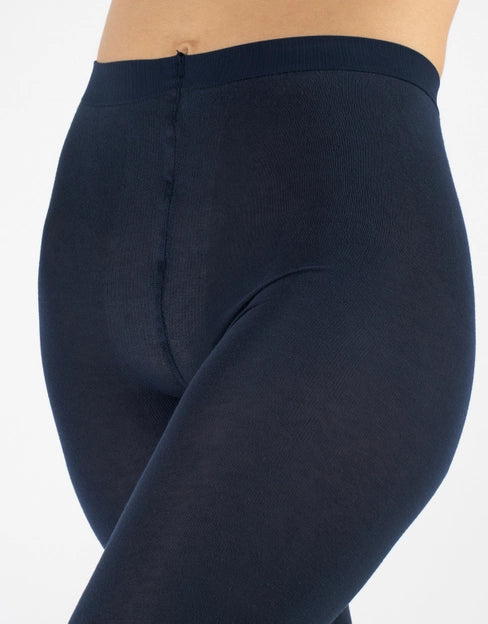 Cashmere Blend 150 DEN tights in Navy S-4X