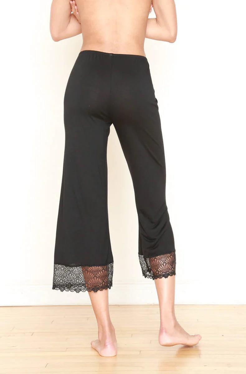 Venice Cropped Pant in Black - S-XL + (SO stretchy!!!)