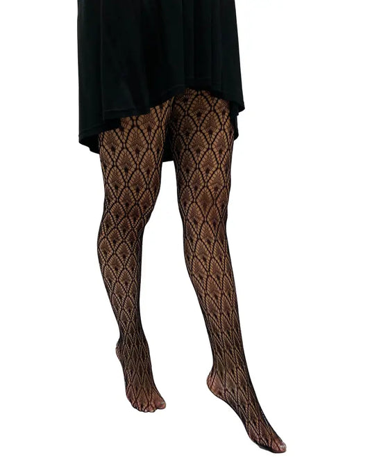 Peacock Fishnet Tights - sizes 4-14+