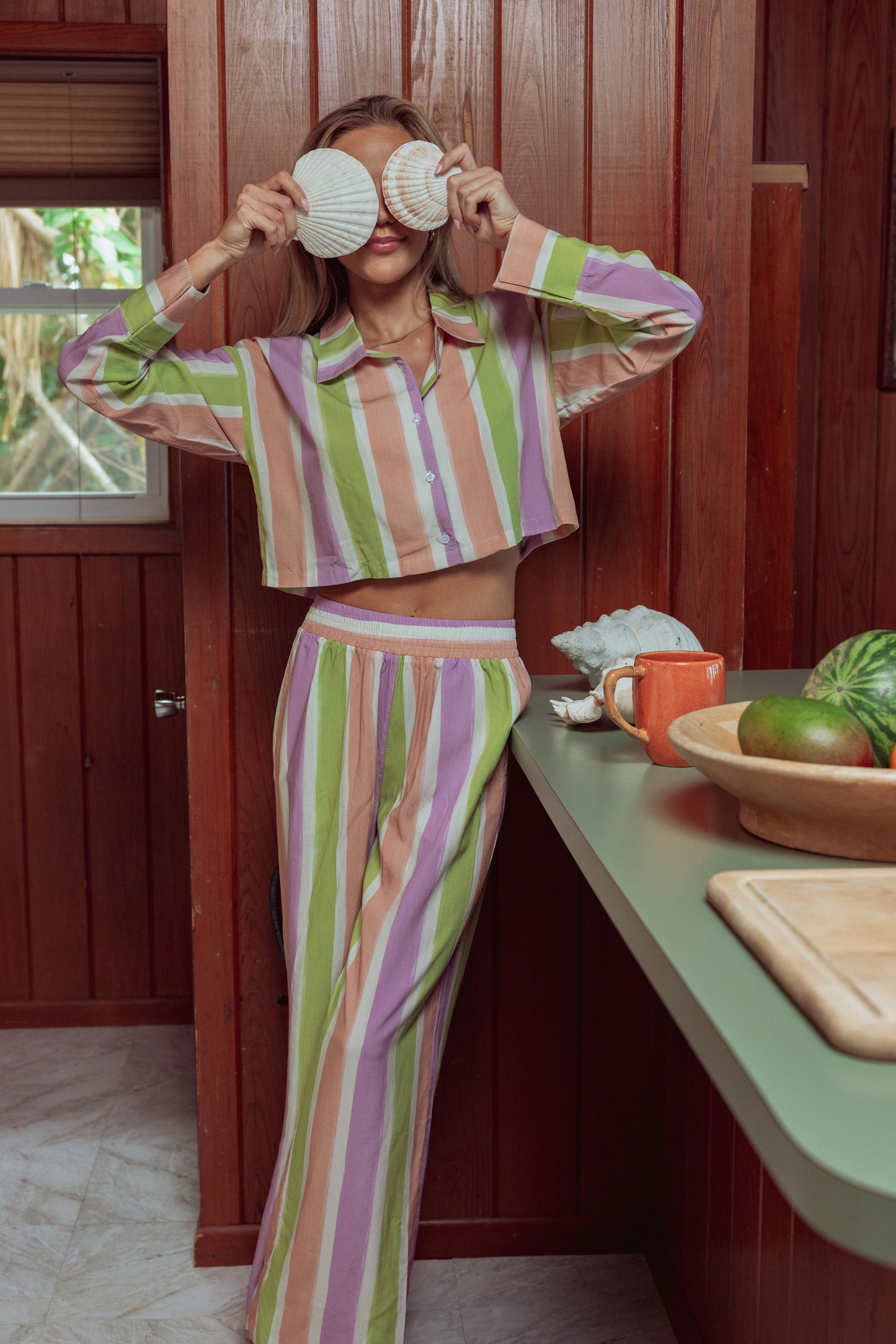 Painted Stripe PJ set By Kilo Brava - S-XXXL