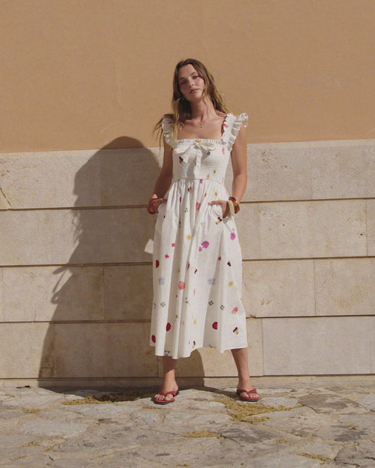 Christina Organic Cotton Floral Midi Dress - sizes 2-14 ++ (US)