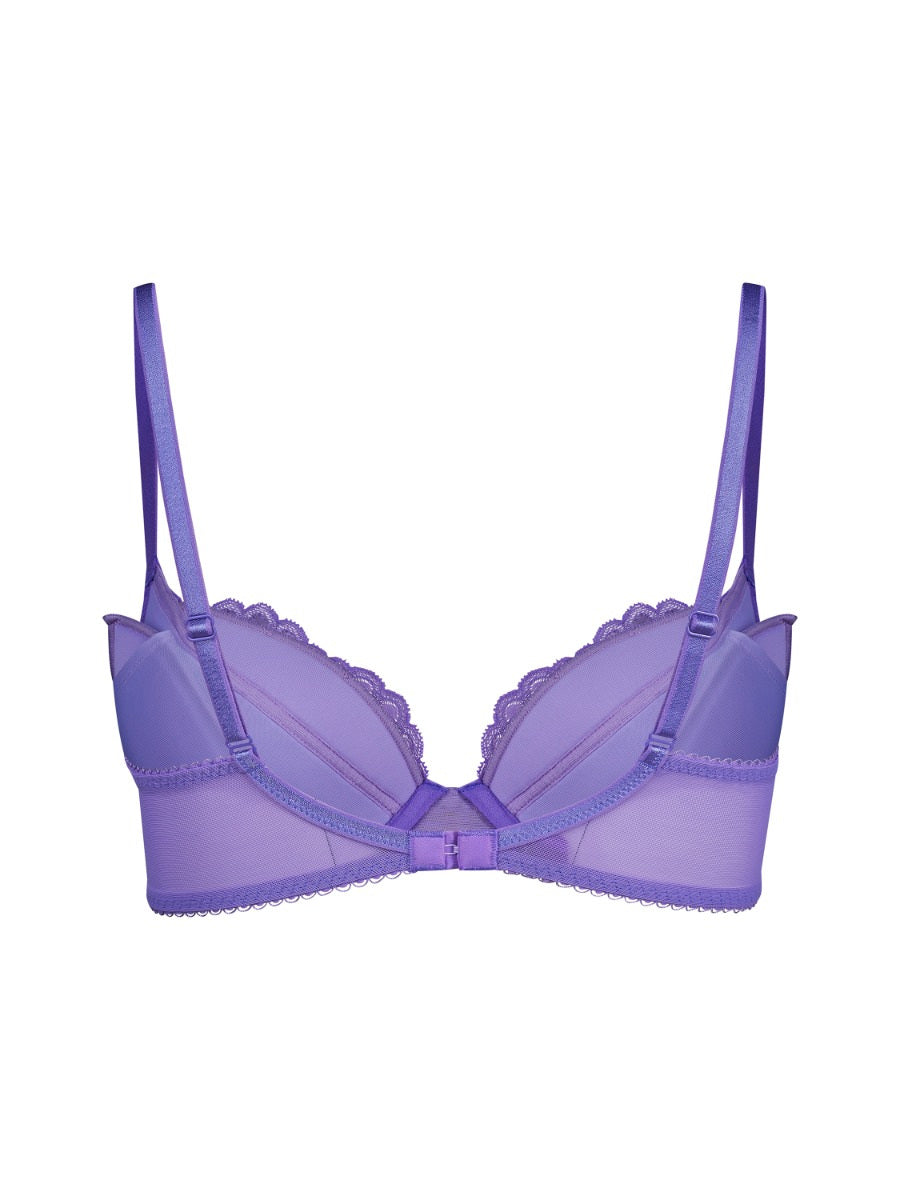 Superboost Lace Padded Plunge Bra In Purple Hebe By Gossard- 28DD-G (UK)