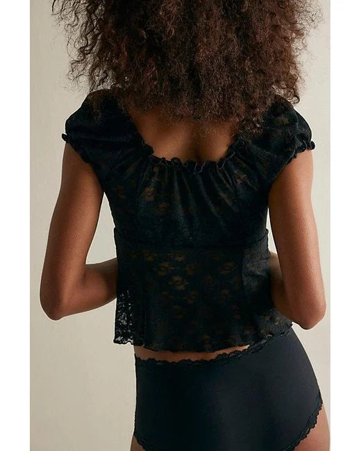 Stretch Lace Devon Top By Only Hearts Lingerie - S-L(++)