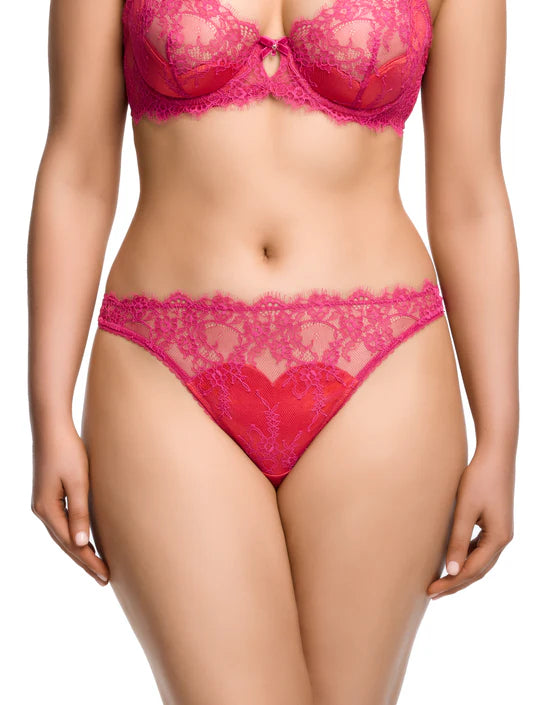 Zsa Zsa Magenta Thong By Dita Von Teese Lingerie - XS-XL