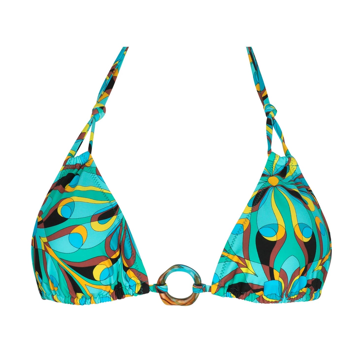 La Psychédélique Bikini Top with Ties By Antigel - S-XL