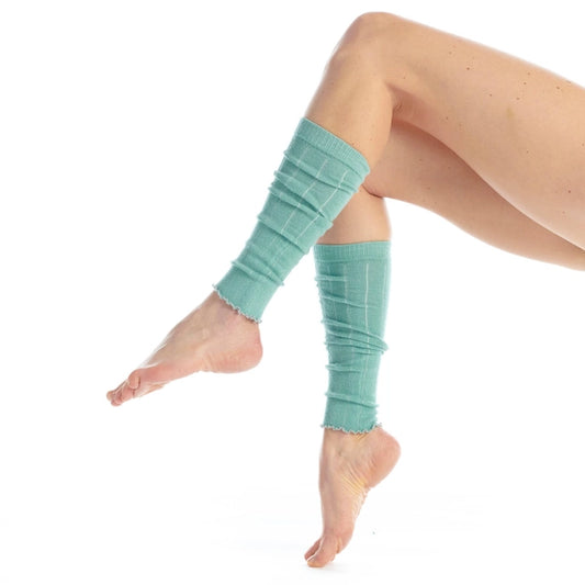 Cashmere Leg Warmers in Turquoise By Fil De Jour