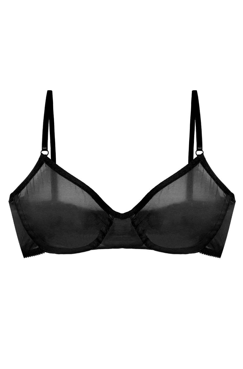 Whisper Underwire Bra in black By Only Hearts Lingerie - XS-XL