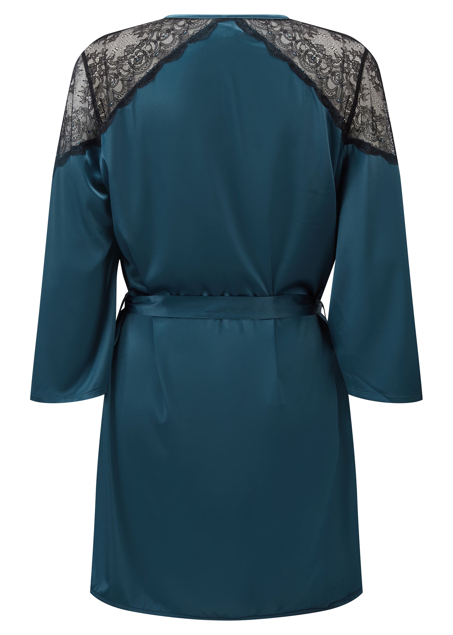 VIP Confession Teal Satin Robe - Nightwear - Gigi's Toronto – Gigi's House  Of Frills