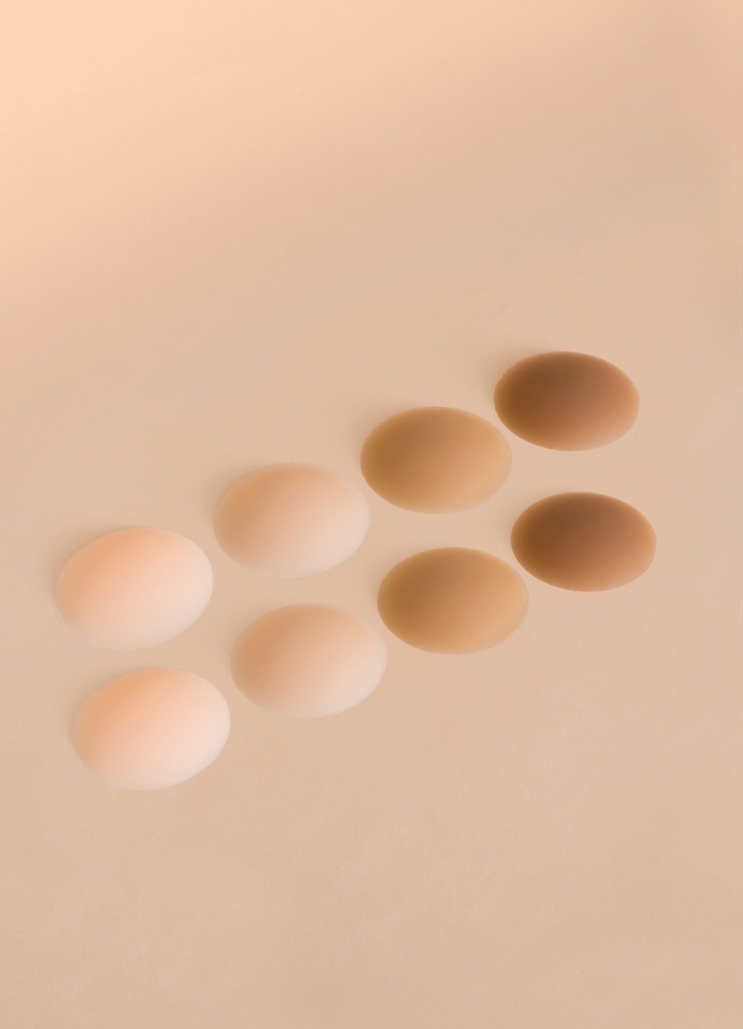 Invisible Reusable Nipple Stickies - 4 nude shades