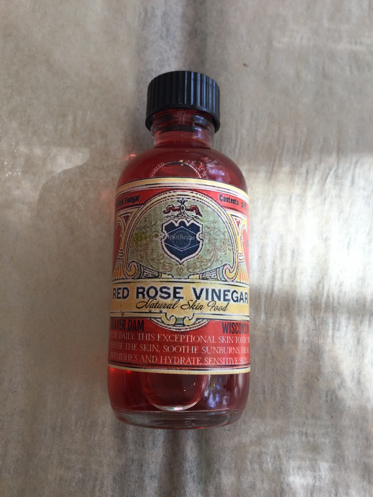 Red Rose Vinegar Toner (Vegan)