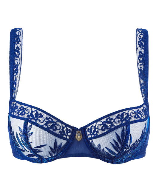 Parenthèse Tropicale Half Cup Bra in Electric Blue By Aubade - 30-40/B-G