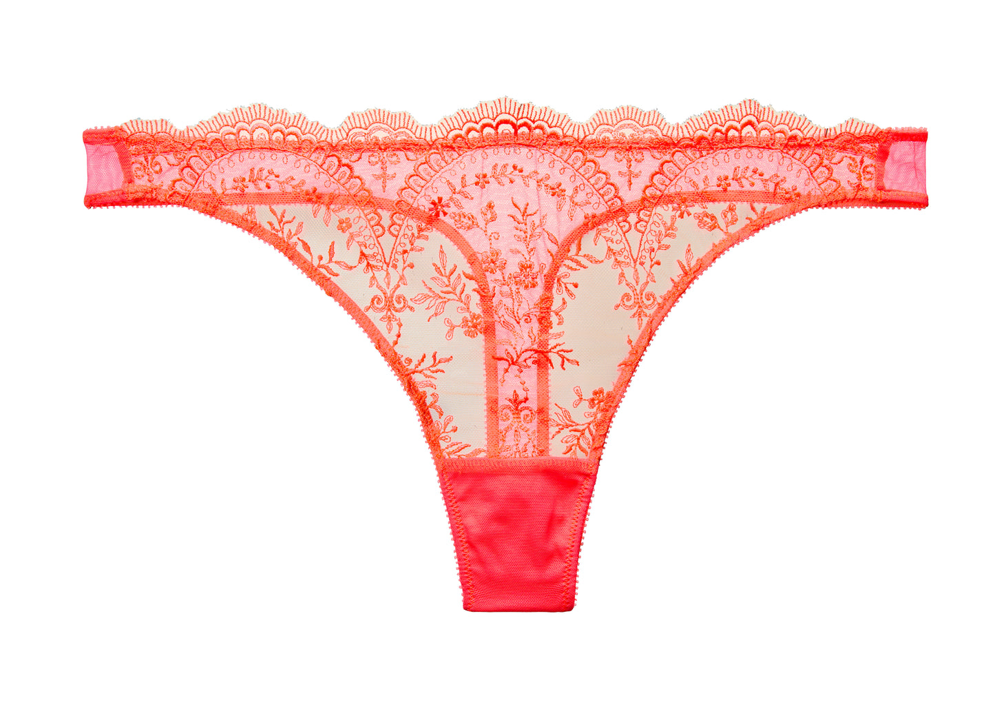 Neon Coral Severine Thong By Dita Von Teese - sizes XS - L