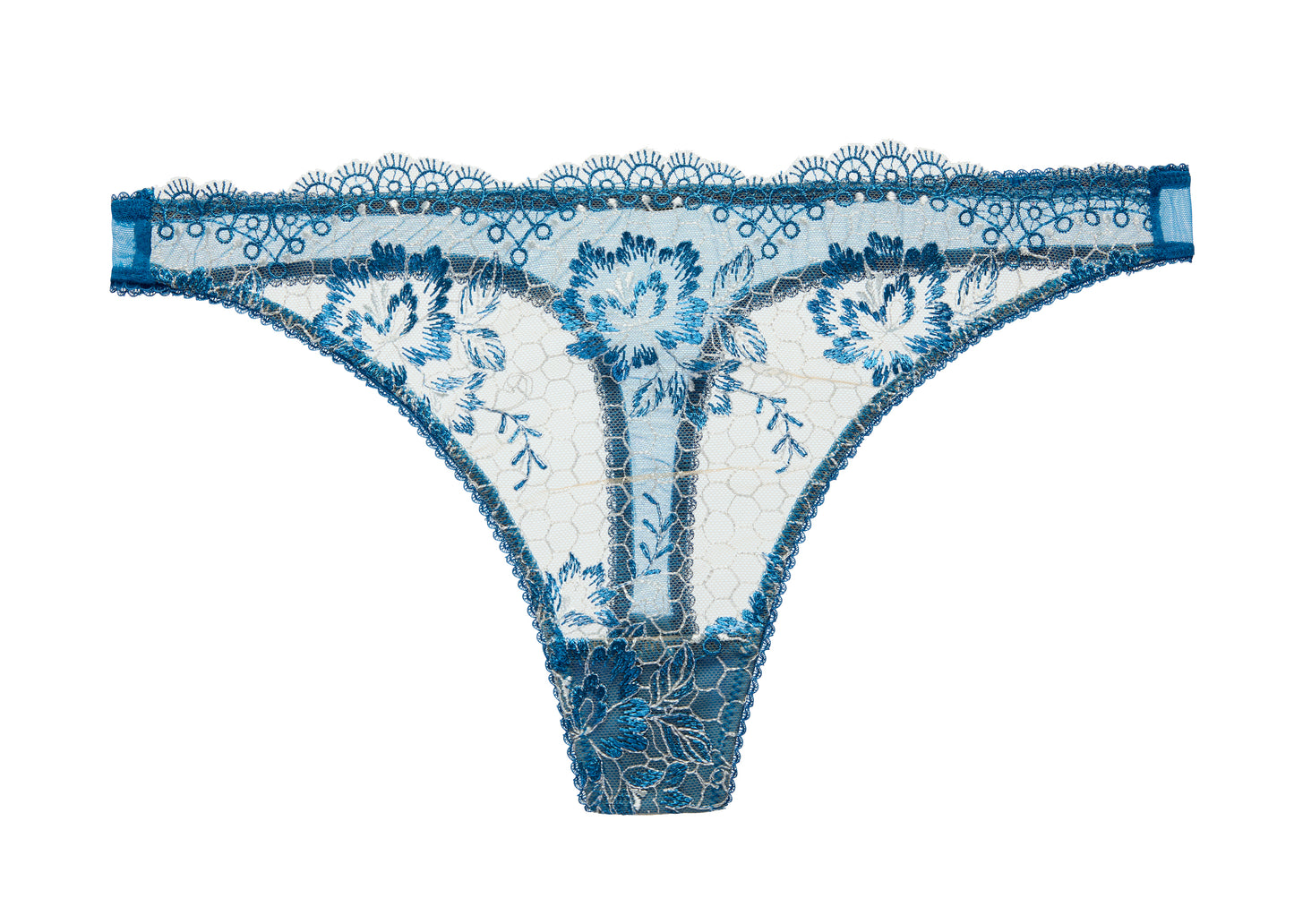 Evelina Thong In Ocean Blue By Dita Von Teese - XS