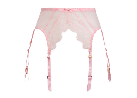 Muse Six Strap Belt in Cameo Pink By Dita Von Teese - sizes S & XL