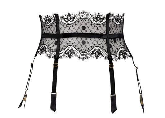 Dita Von Teese Vedette Suspender in Black - sizes XS + L