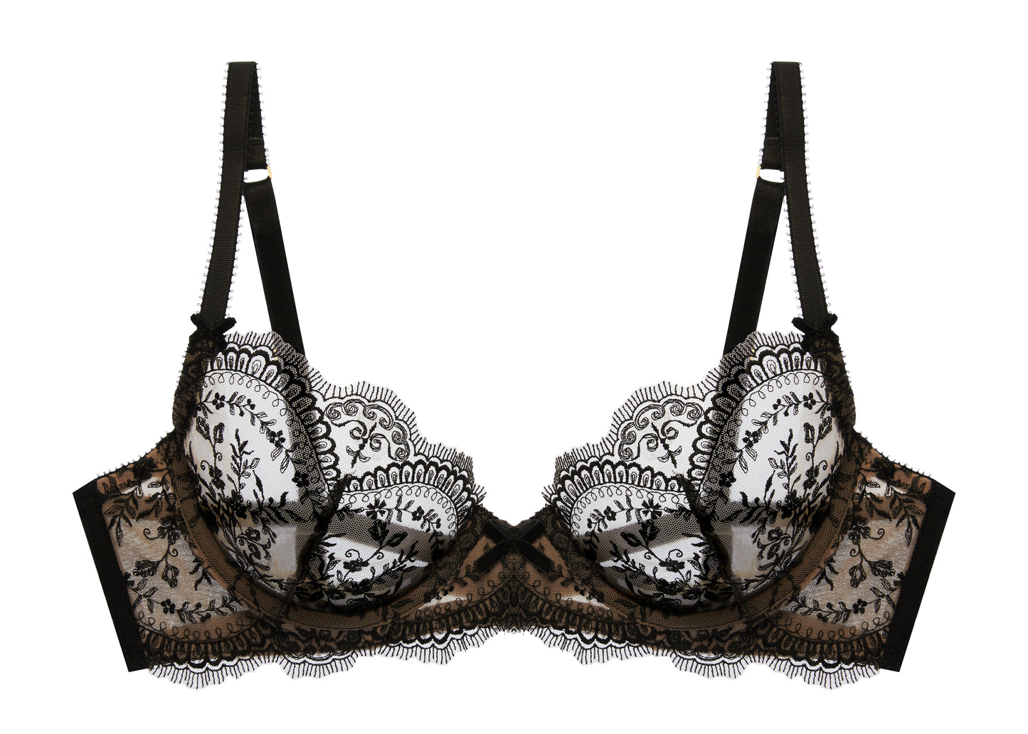 Dita Von Teese Severine Underwire Bra in Black- select sizes 32DD + 34F left!