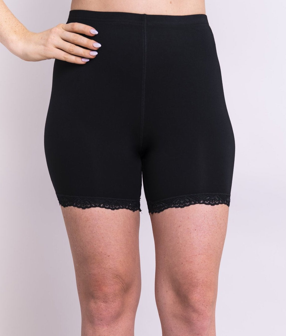Kitty Comfort-shorts in Black - XXS-2X