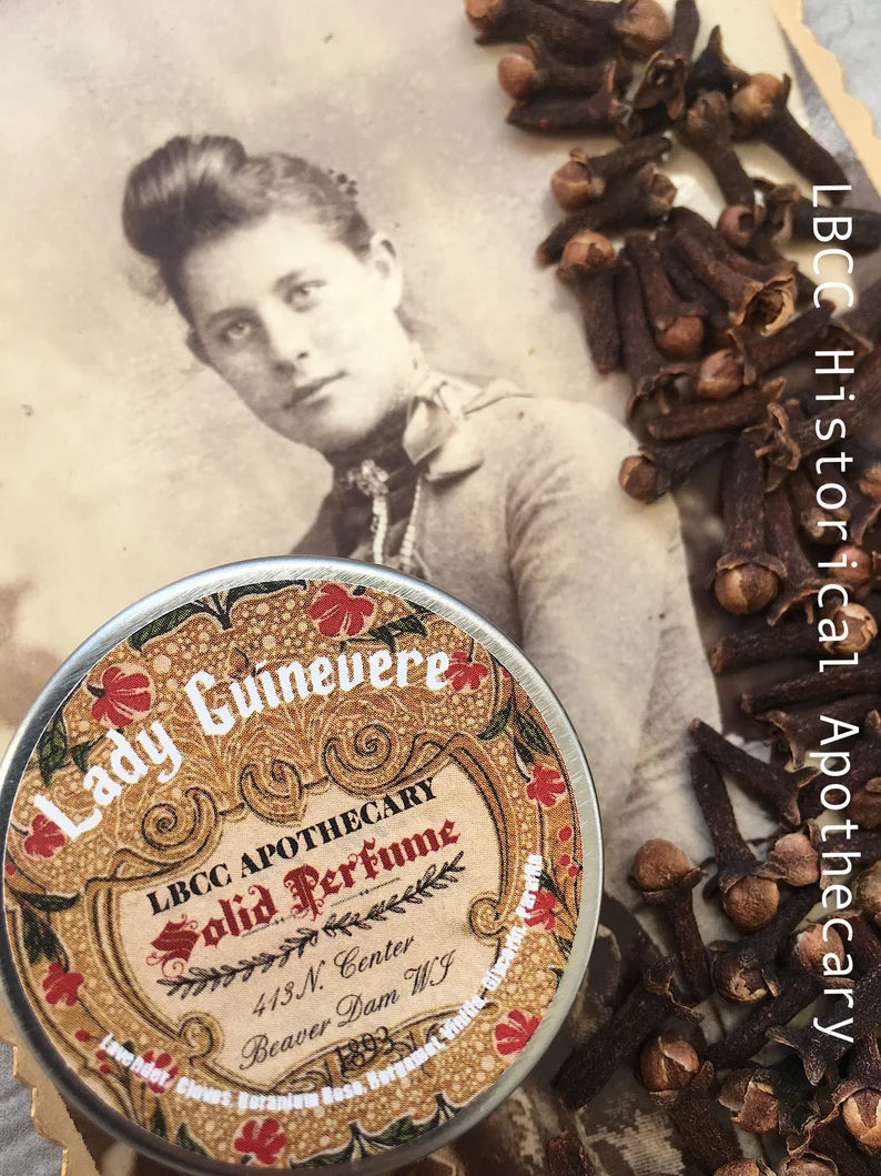 1893 Lady Guinevere Spicy Dark Sensuous Solid Perfume - vegan