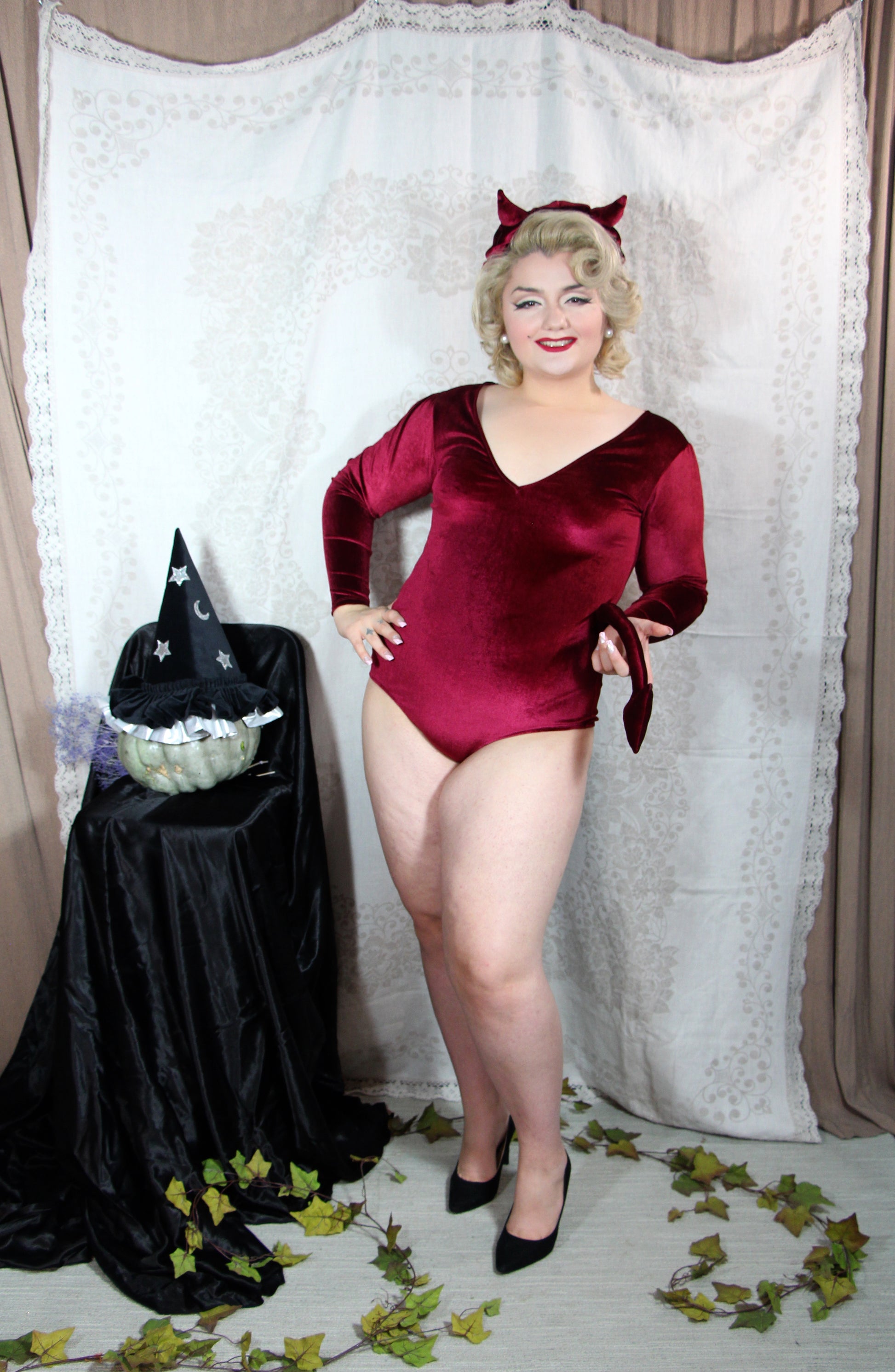 Bettie Page Devil Outfit - Pinup lingerie shop - Toronto - Gigi's