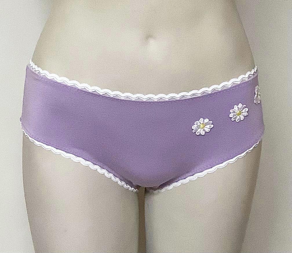 IV for Gigi : Marilyn in Lilac Bamboo Hipster Knickers - XL-2X