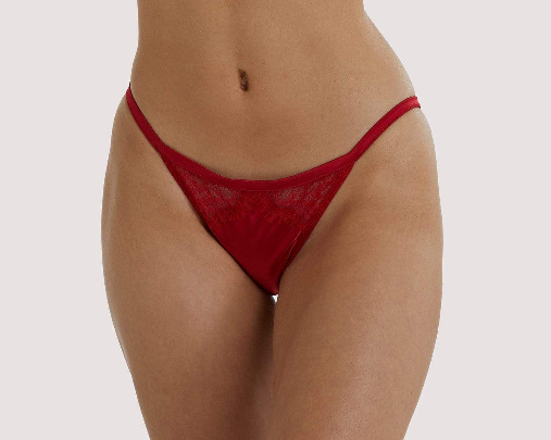 Melina Red Lace Tanga Brief For Red Tempest - size 14