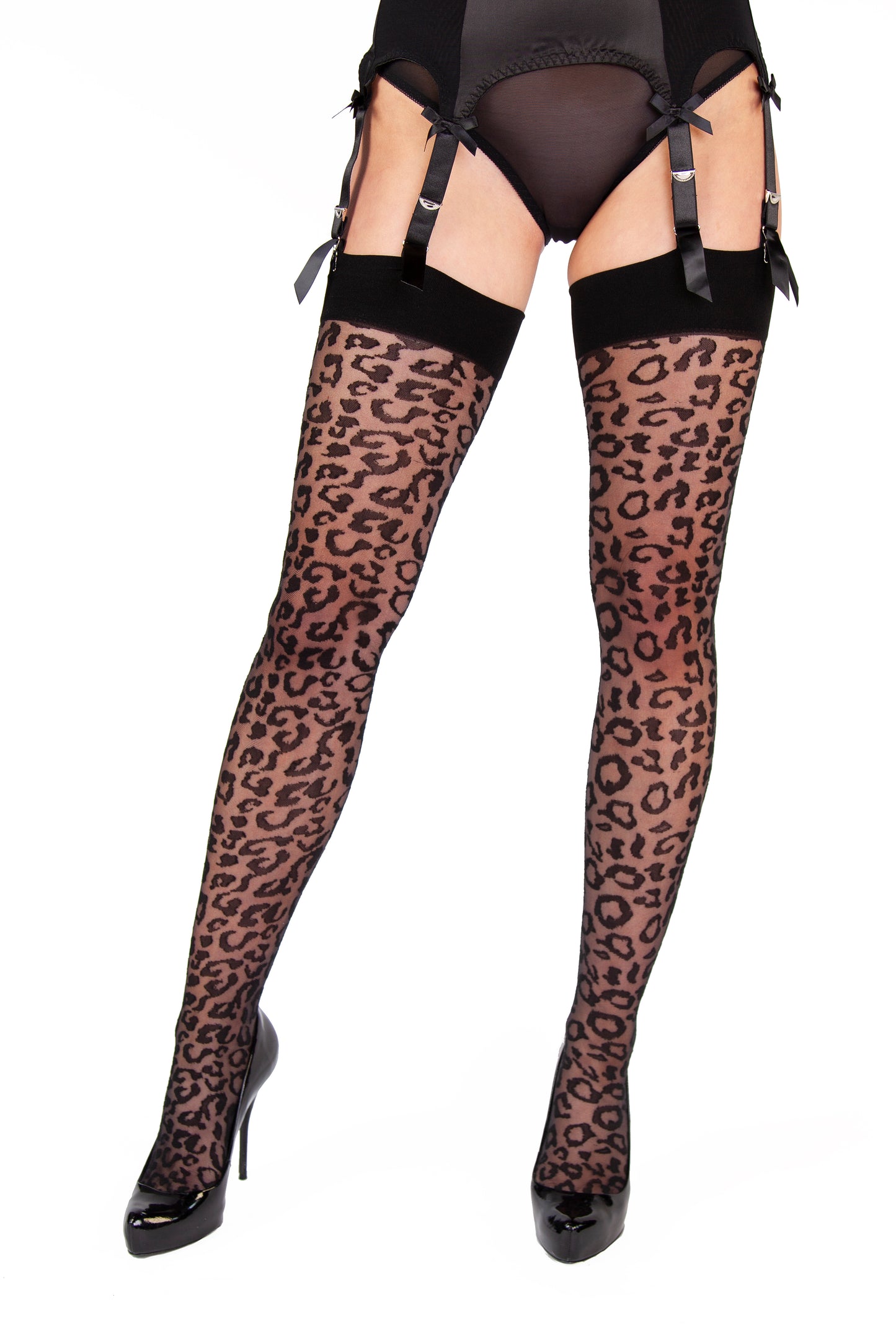 Leopard Stockings - Size 4-18