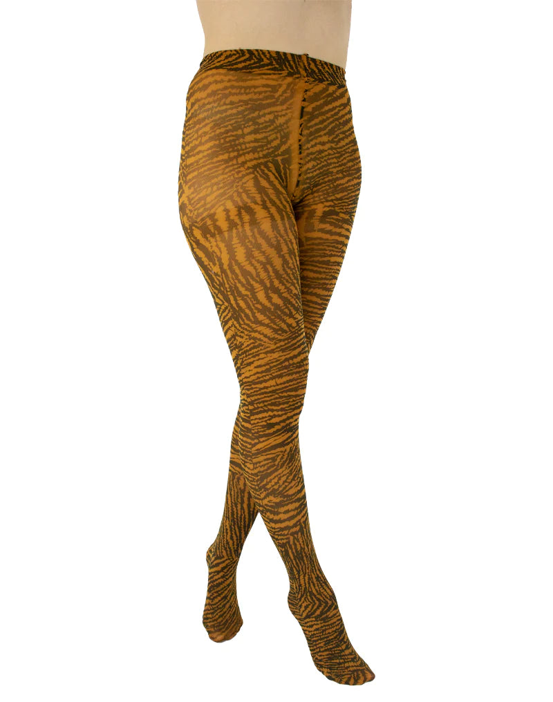 Tiger Printed Tights - sizes 4-20