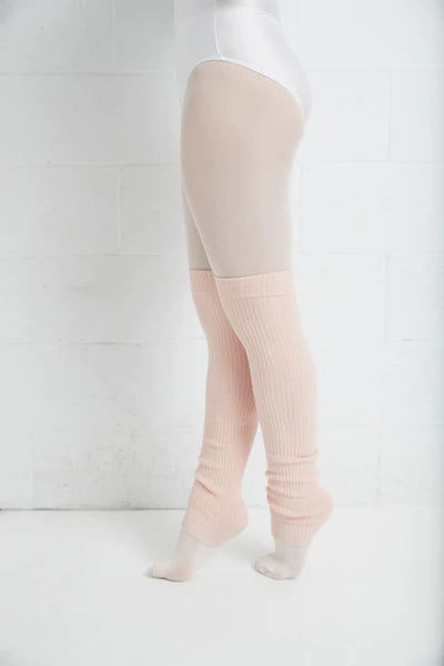 Merino Handknit Leg Warmers in Almond White