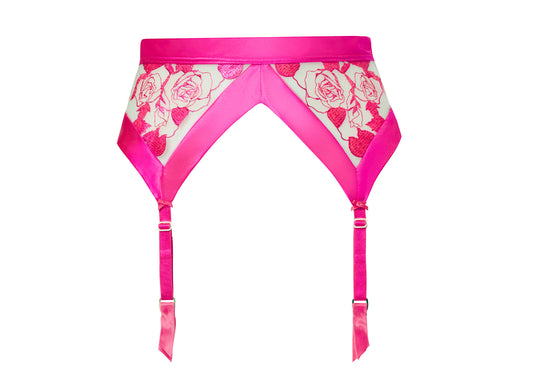 Rosabelle Garter Belt in Pink Pizzazz By Dita Von Teese - sizes XS-XL