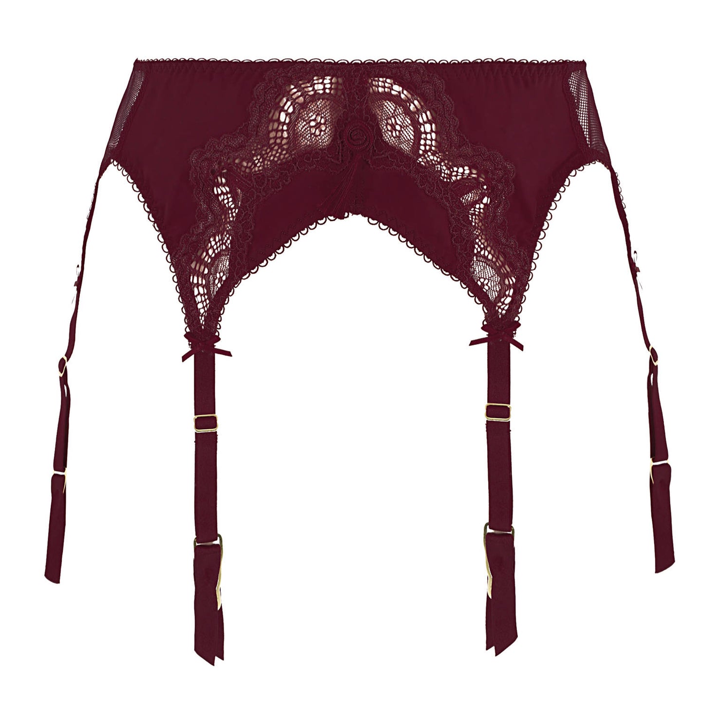 Star Lift Six Strap Suspender Belt in Plum By Dita Von Teese - XS-XL