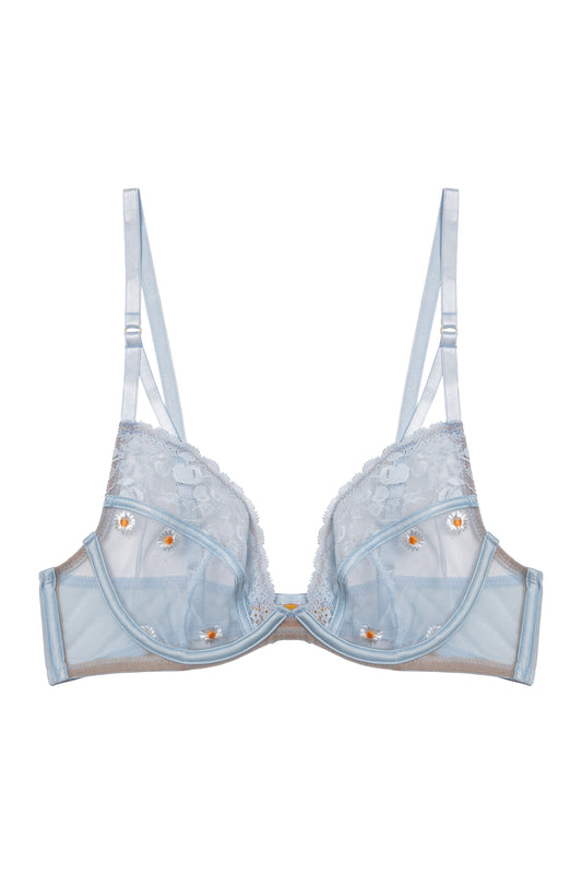 Daisy Embroidery Bra - 36B
