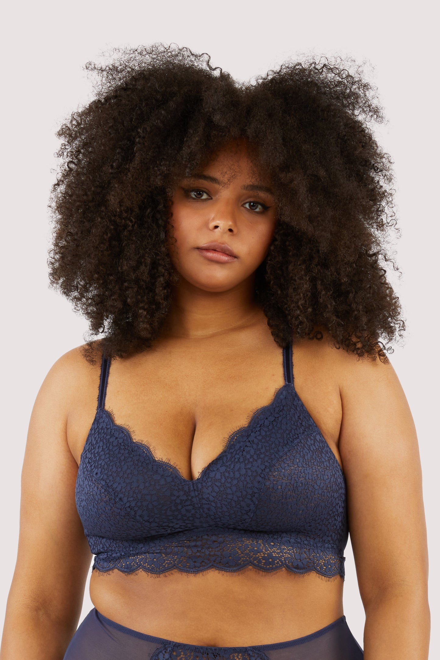 Emma Navy Ultimate Comfort Wireless Bra - 30 DD-H and 32D-40G (UK size)