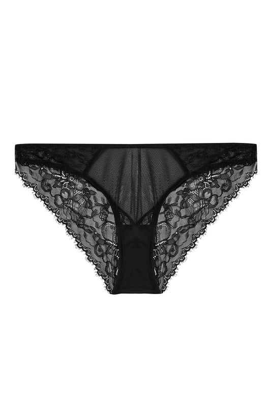 Rosalyn Black Lace Brazilian Brief - sizes 4-16