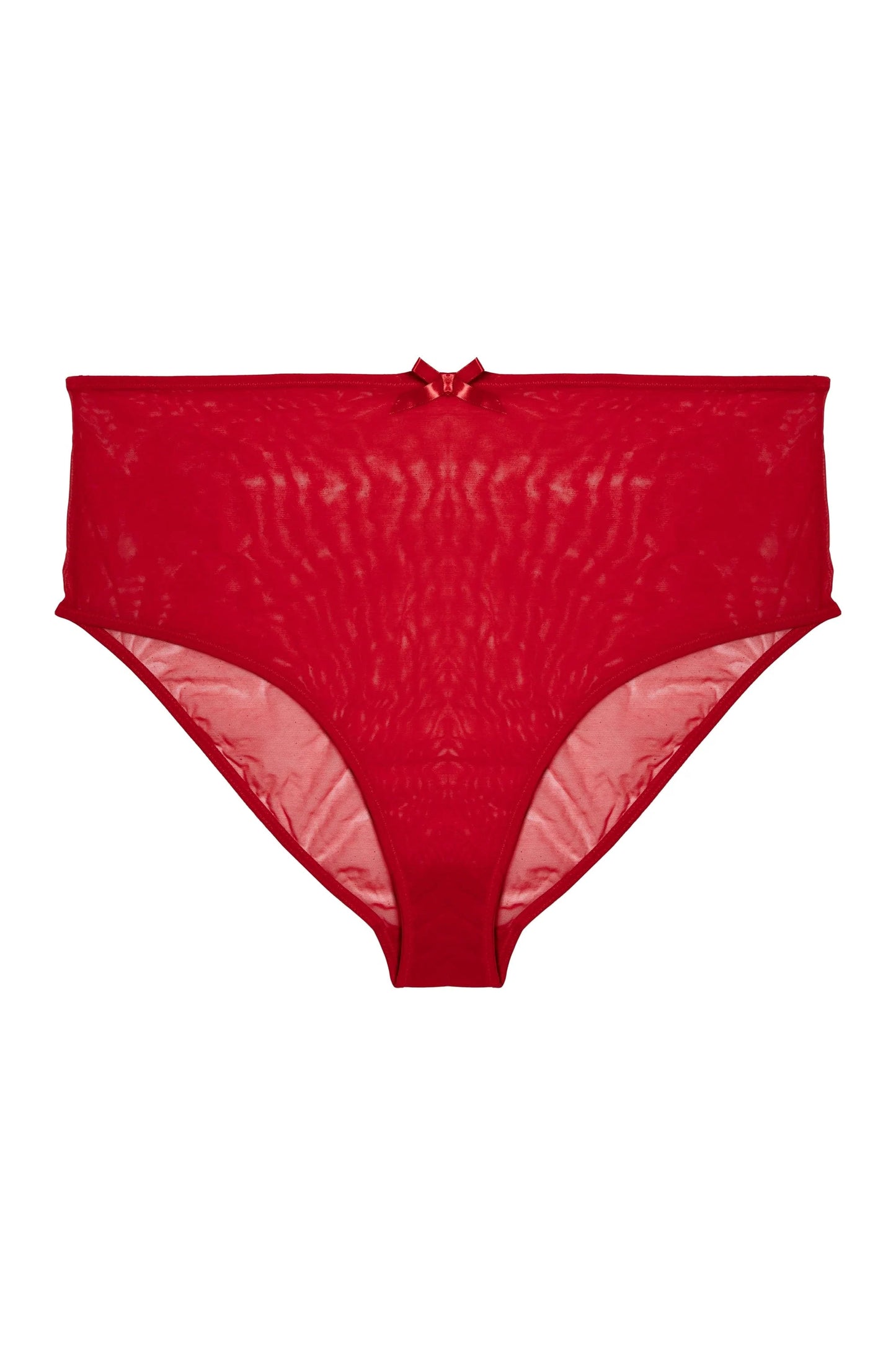 Elizabeth Lipstick Red Mesh Brief - sizes 4-18