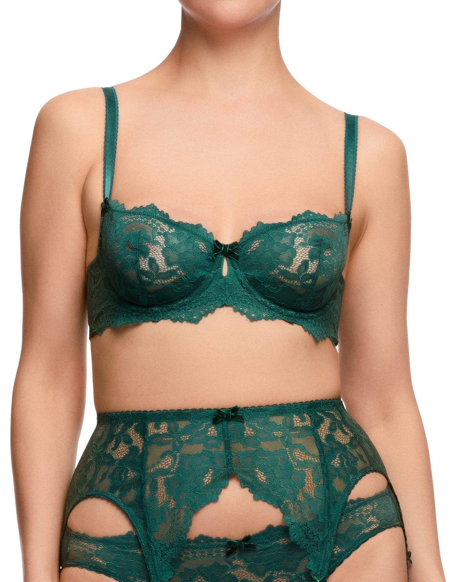 Cora In Juniper Balconette Bra By Dita Von Teese - 32B, 32F, 36DD