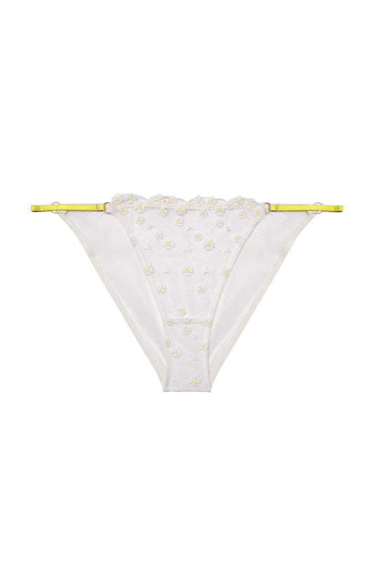 Daisy Flower Embroidery Tanga Brief - sizes 4-16