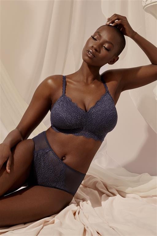 Emma Navy Ultimate Comfort Wireless Bra - 30 DD-H and 32D-40G (UK size)